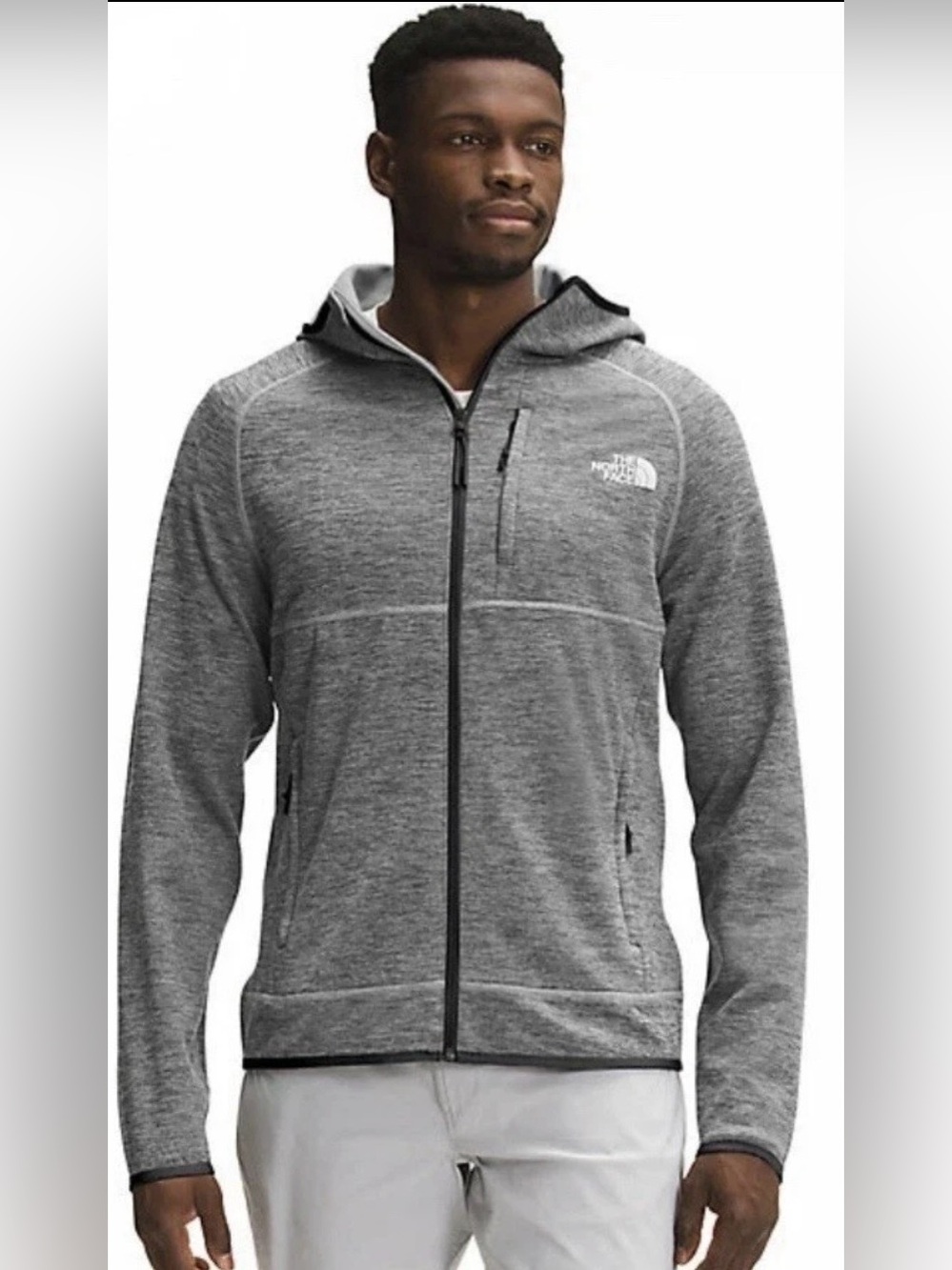 NWOT THE NORTH FACE XLARGE MENS CANYONLAND FULL ZIP JACKET MID GRAY AUTHENTIC